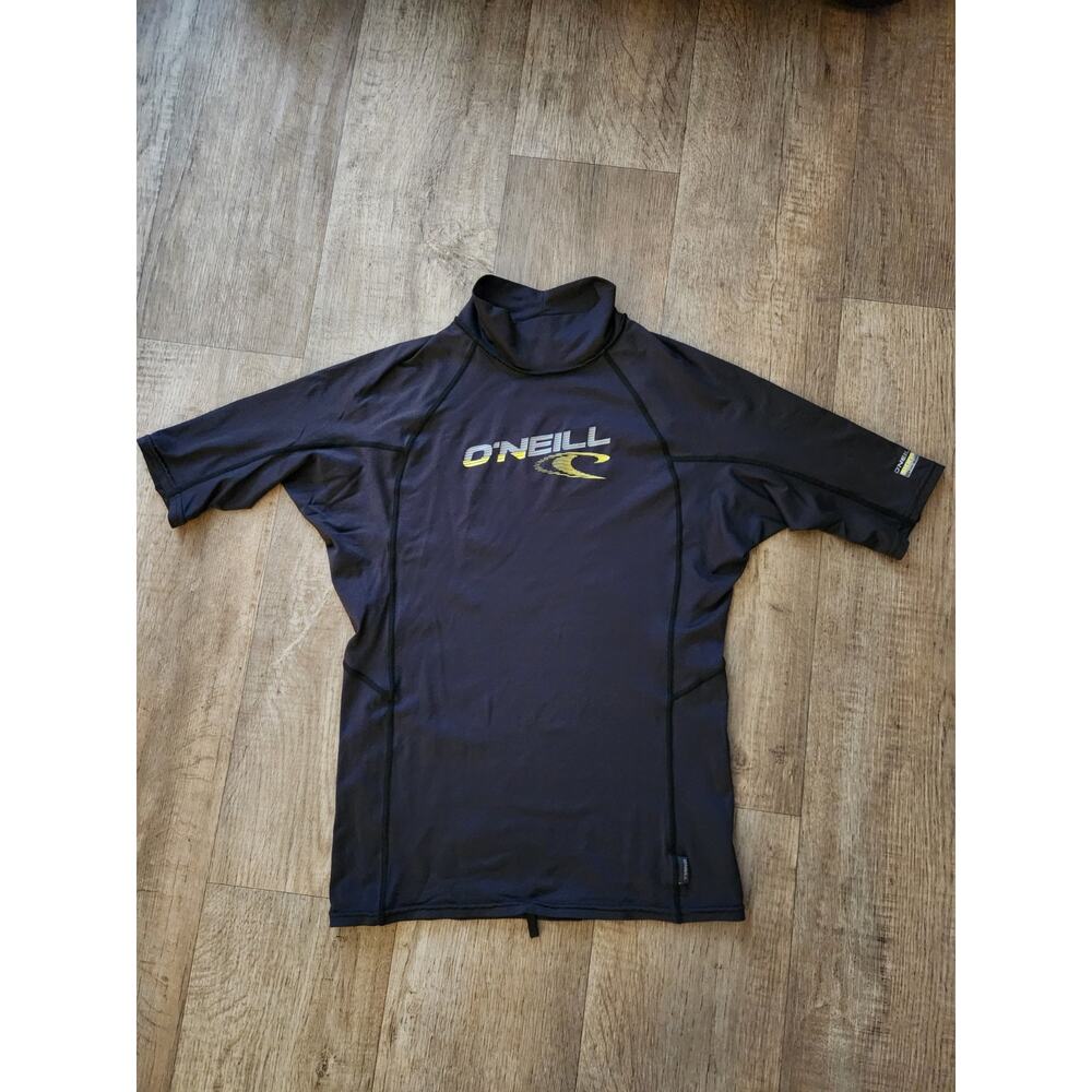 O'NEILL Men's Basic Skins 50+UVA Protection S/S Rash Guard Black Size 2XL